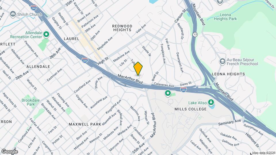 4643 Tulip Ave Map and Location Details
