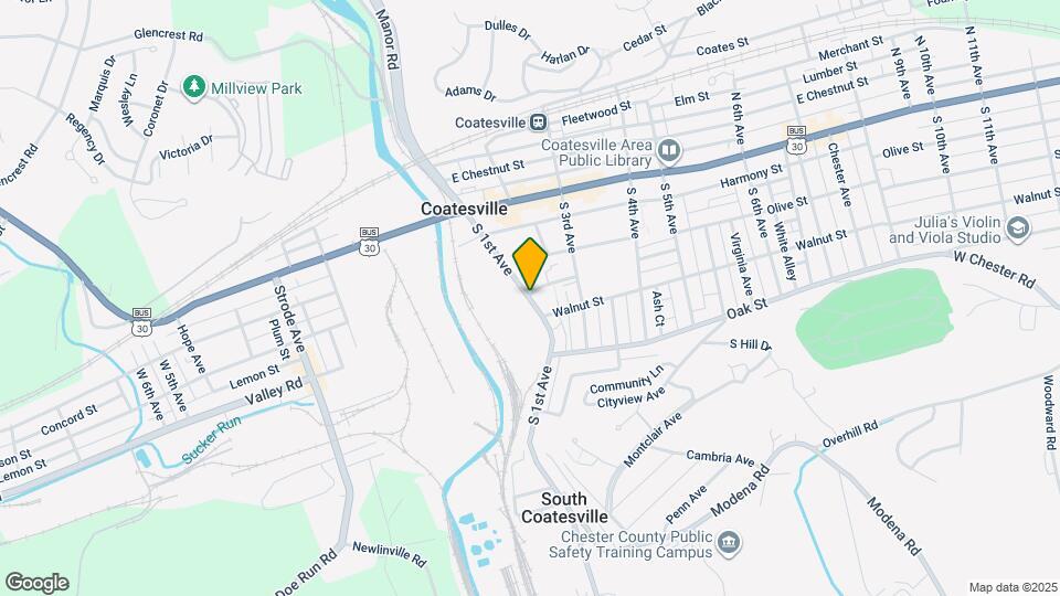 X21 Coatesville city Ctr Mapa y Detalles de la Ubicación