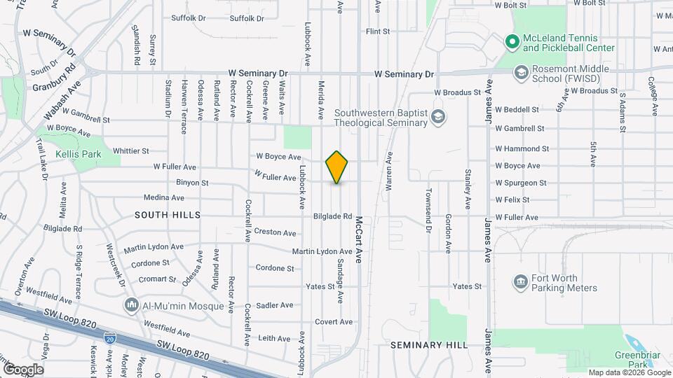 4706 Sandage Ave Map and Location Details