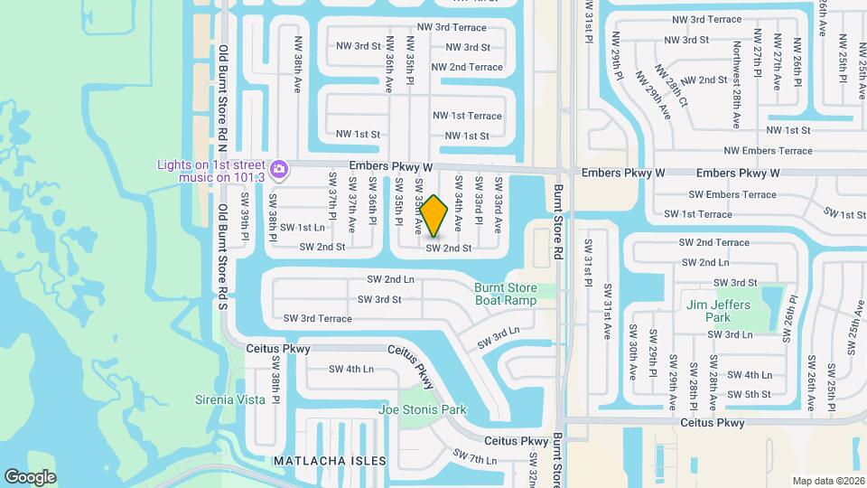 142 SW 34th Pl Map and Location Details