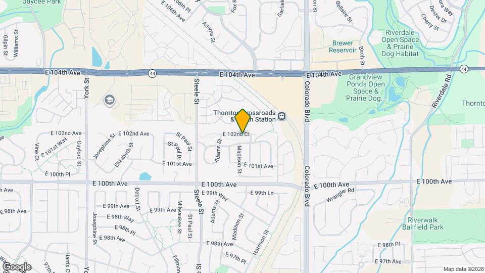 3508 E 102nd Ct Mapa y Detalles de la Ubicación