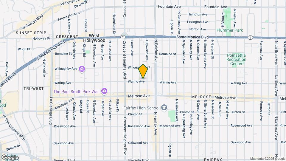 7965 Waring Ave Mapa y Detalles de la Ubicación