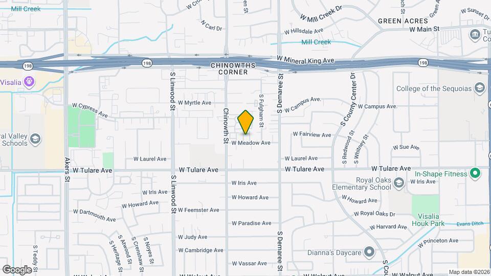 4018 W Meadow Ave Mapa y Detalles de la Ubicación