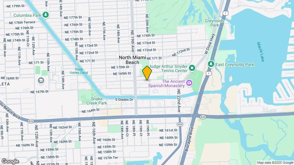 1990 NE 168th St Map and Location Details