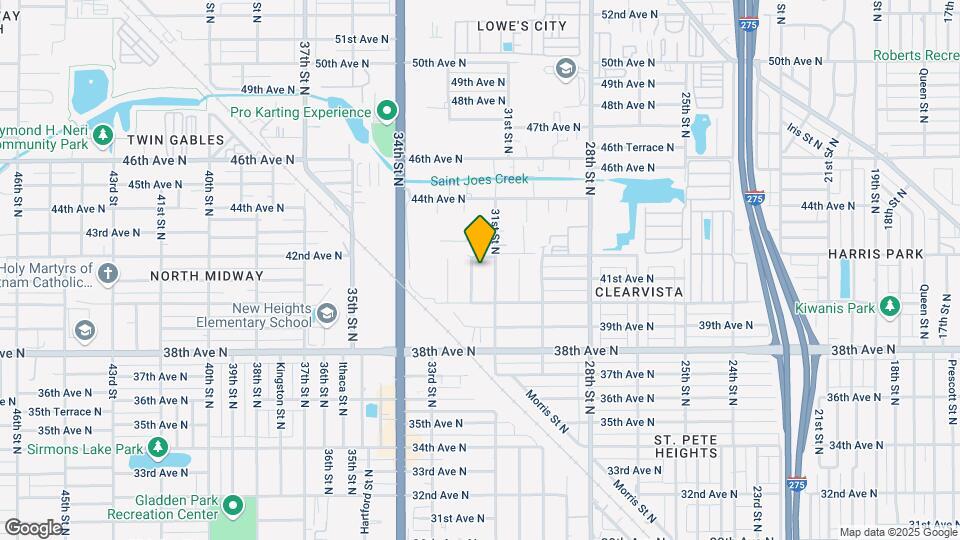4115 32nd St N-Unit -B Map and Location Details