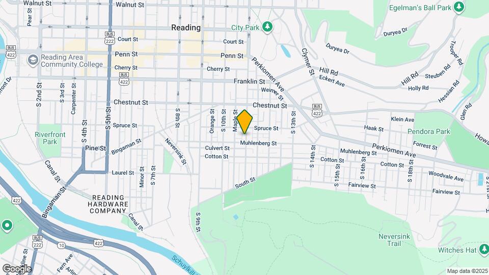 332 S 11th St Map and Location Details