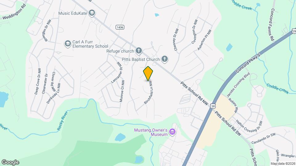 5828 Birchfield Ln NW Map and Location Details