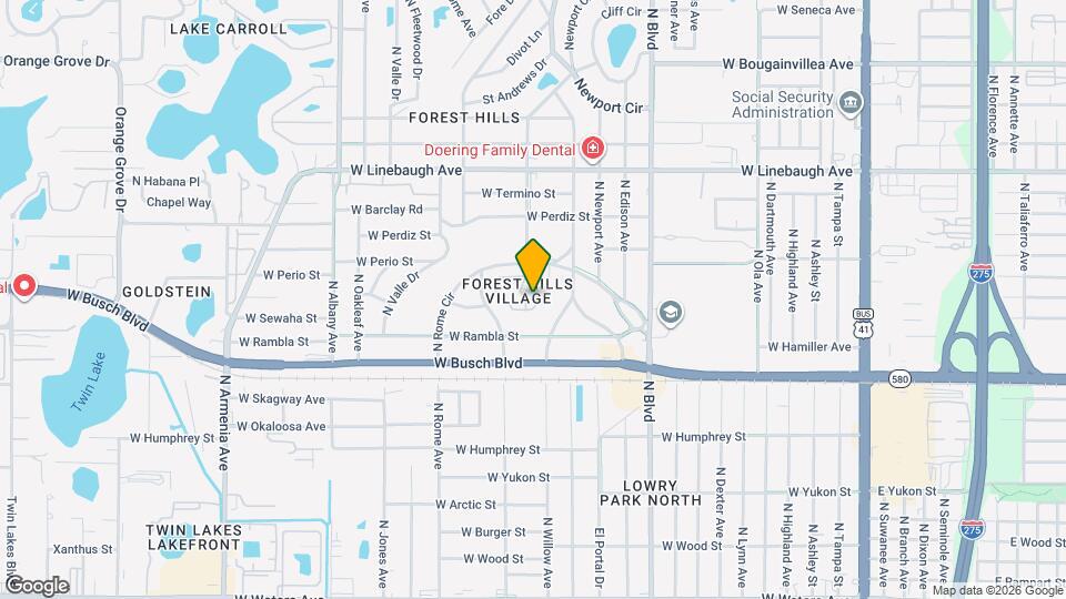 9453 N Forest Hills Pl Map and Location Details