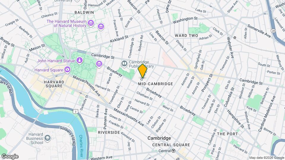 50 Dana St Map and Location Details