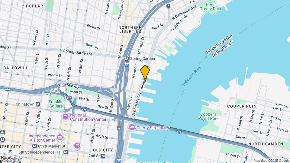 235 N Christopher Columbus Blvd Map and Location Details