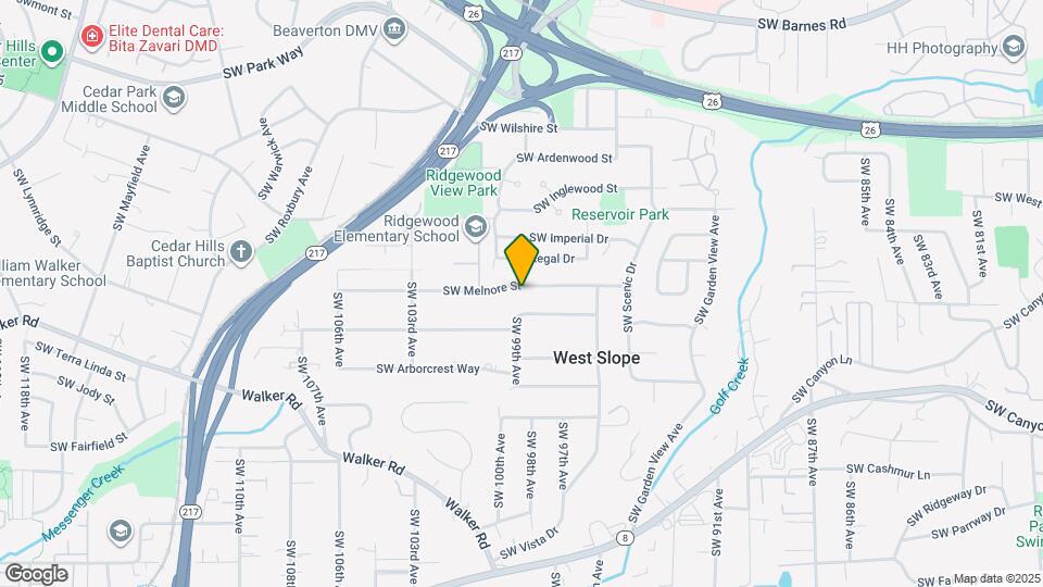 9880 SW Melnore St Map and Location Details