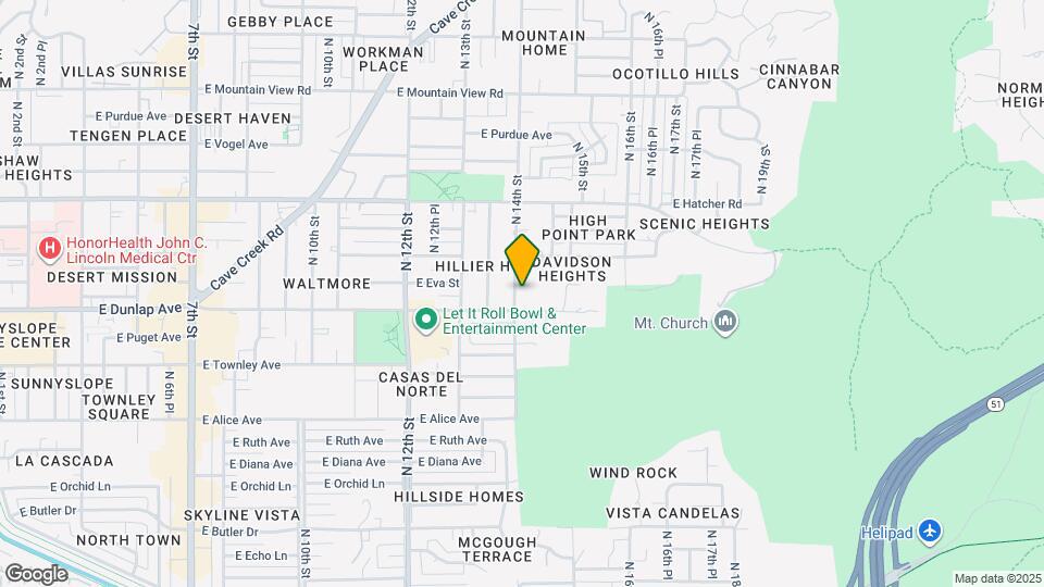 9013 N 14th St Map and Location Details