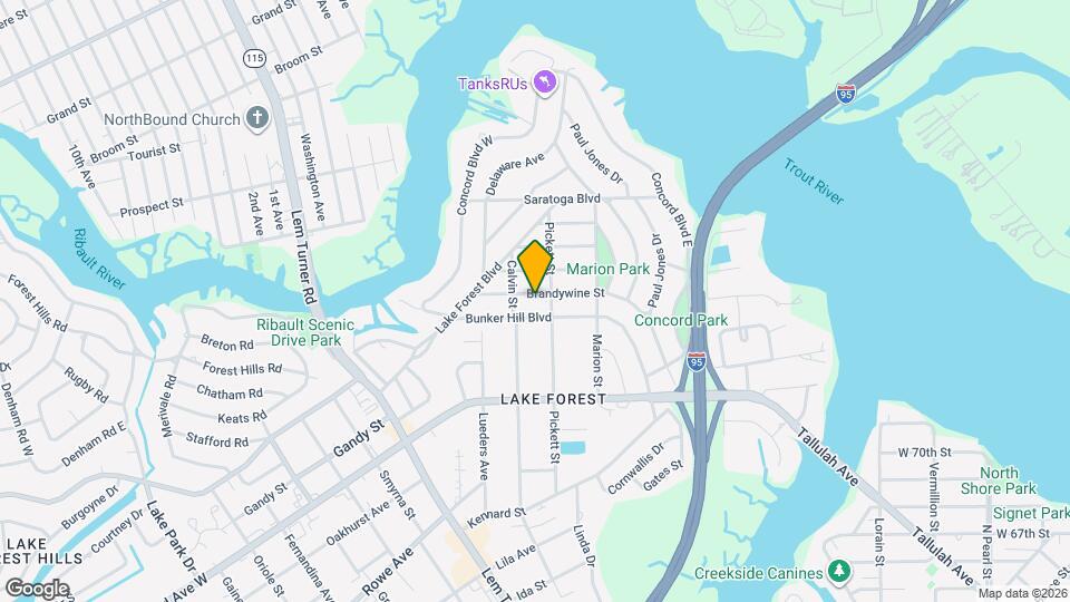 1022 Brandywine St Mapa y Detalles de la Ubicación