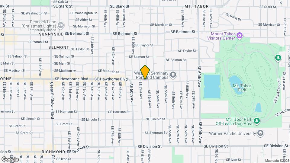 5134 SE Hawthorne Blvd, Unit 4 Map and Location Details