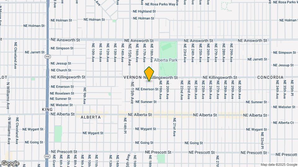 5404 NE 17th Ave Mapa y Detalles de la Ubicación