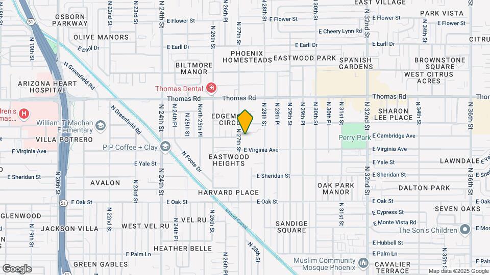 2627 N 27th St Map and Location Details
