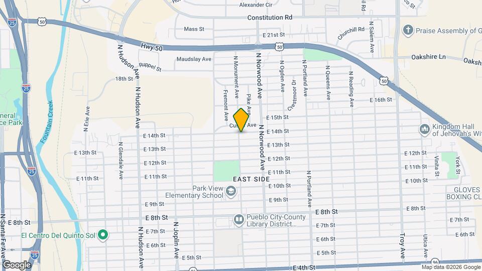 1402-1404 E 14th St Map and Location Details