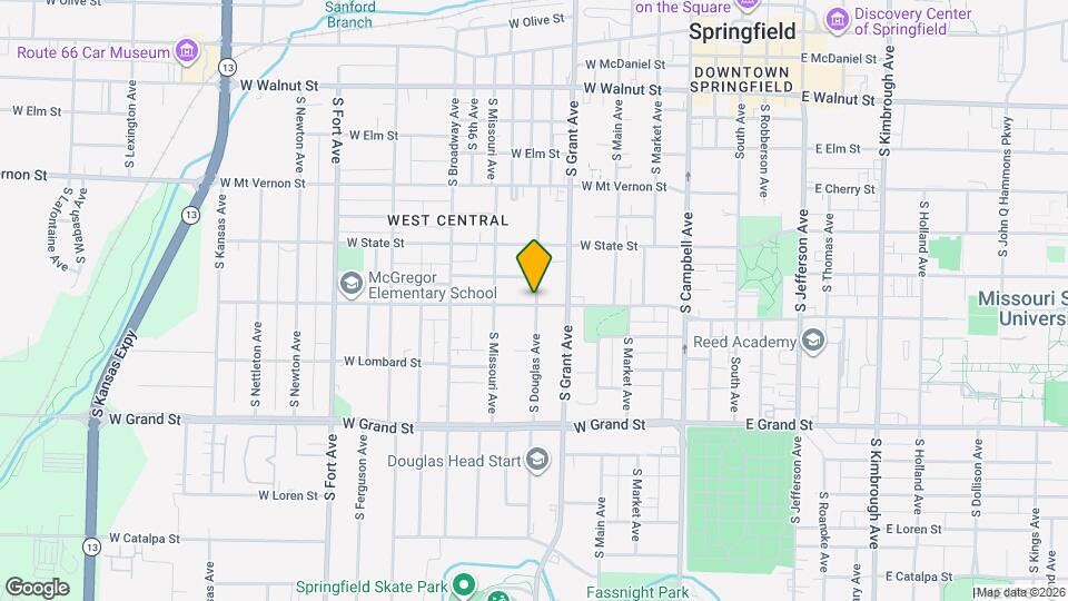 761 S Douglas Ave Map and Location Details