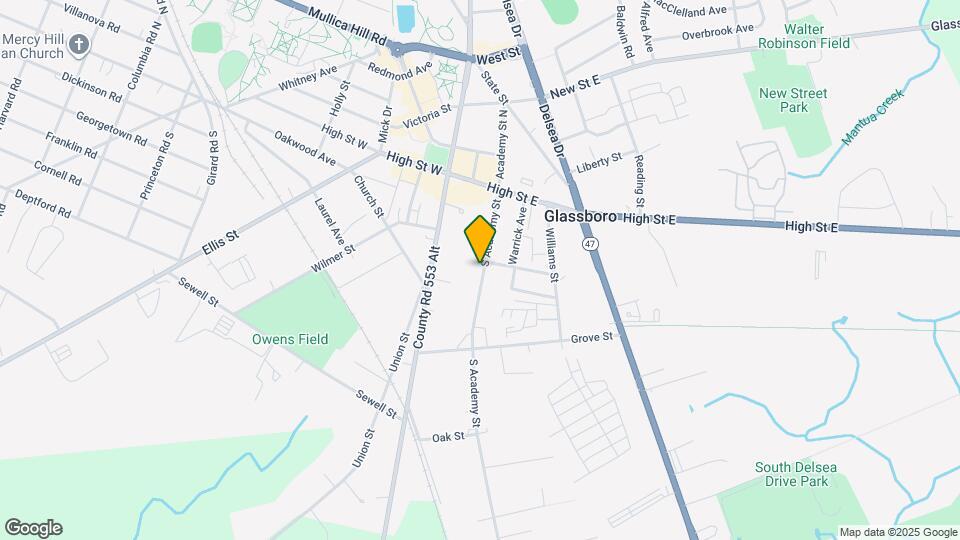 47 S Academy St Map and Location Details