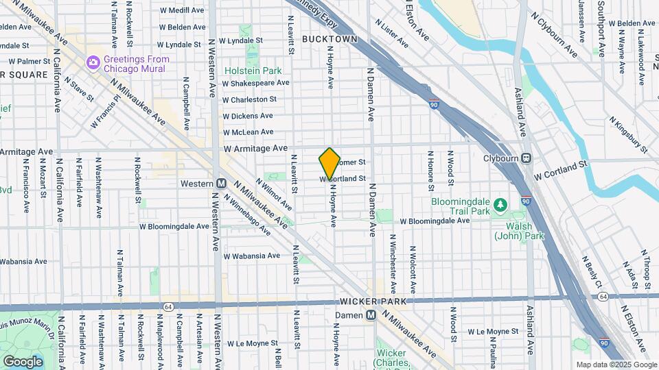 1874 N Hoyne Ave Mapa y Detalles de la Ubicación