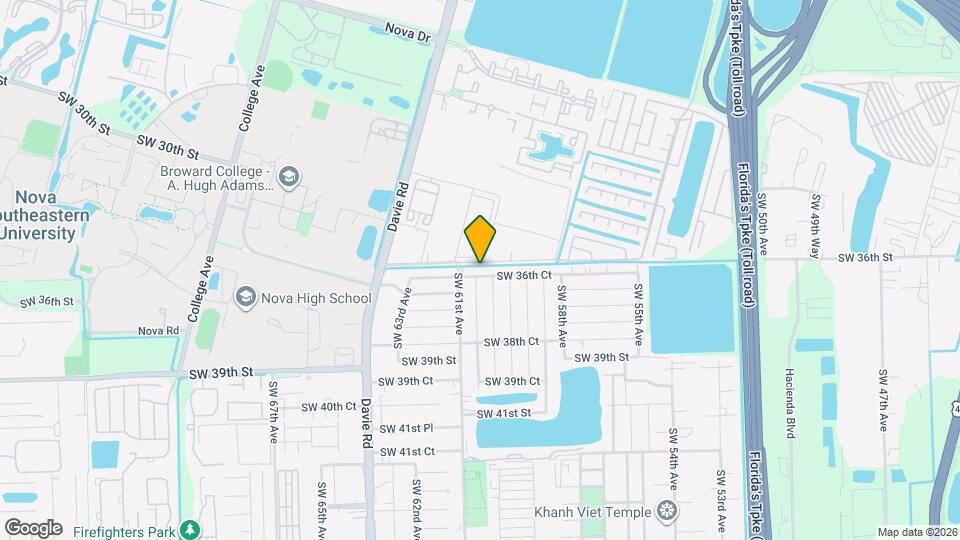 6031 SW 36th Ct Map and Location Details