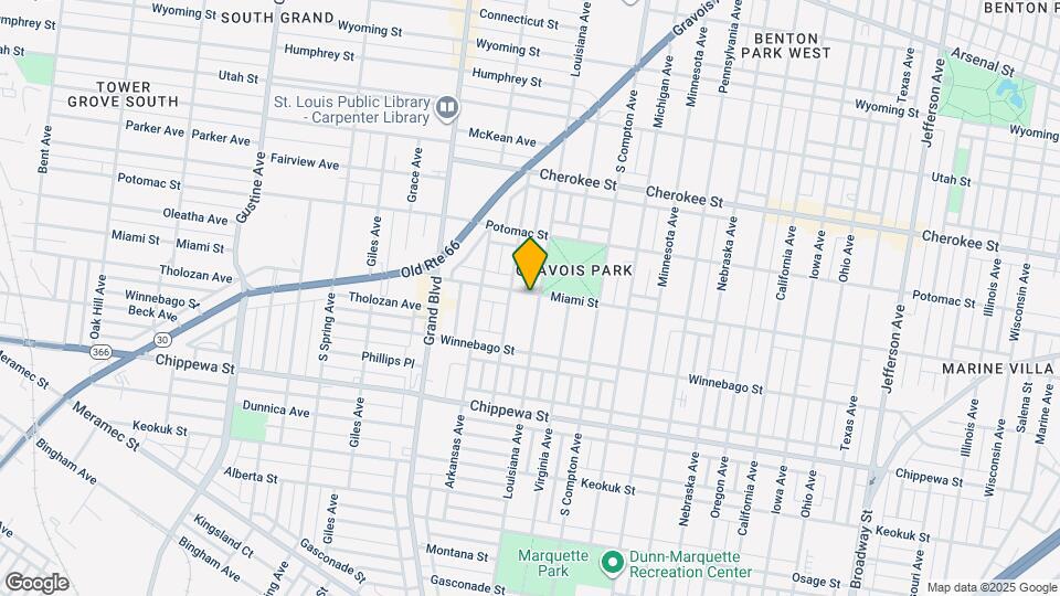 3408 Miami St Map and Location Details