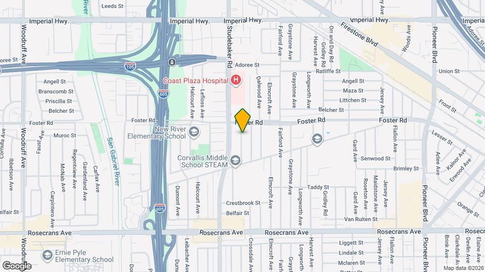 13426 Benfield Ave Map and Location Details