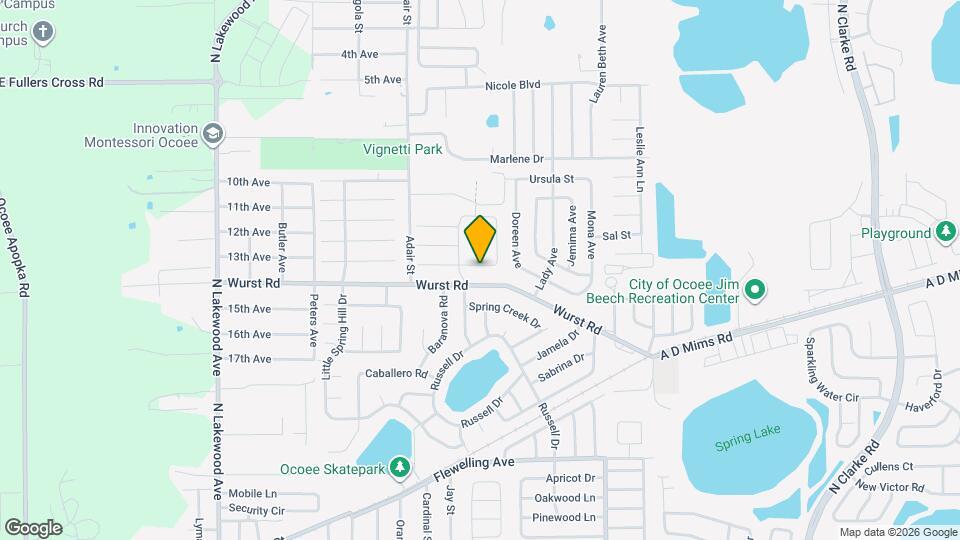 601 Catwood Dr Mapa y Detalles de la Ubicación