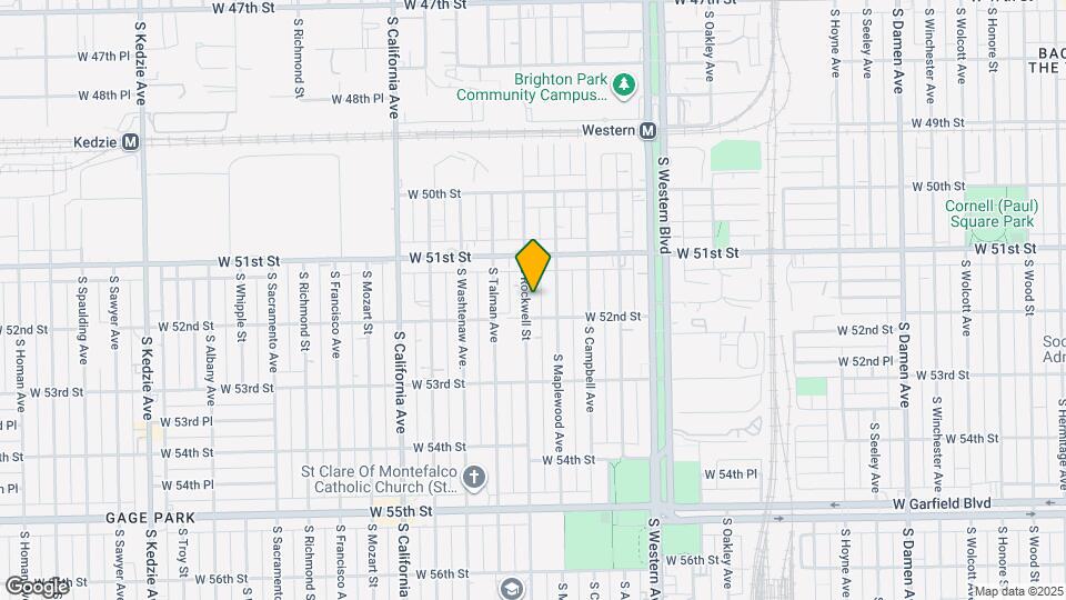 5143 S Rockwell St Map and Location Details