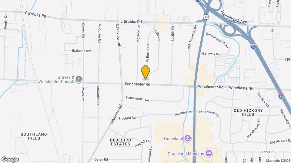 964 Winchester Rd Map and Location Details