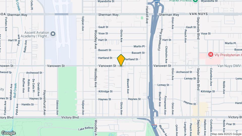 15900 Vanowen St Map and Location Details