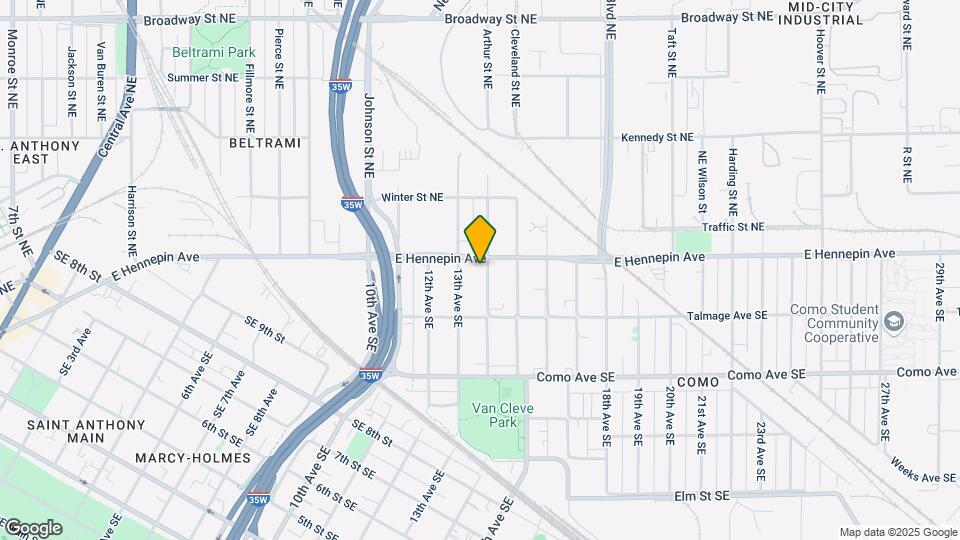 1109 14th Ave SE Map and Location Details