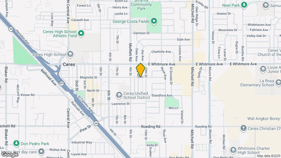 2618-2620 Magnolia St Mapa y Detalles de la Ubicación