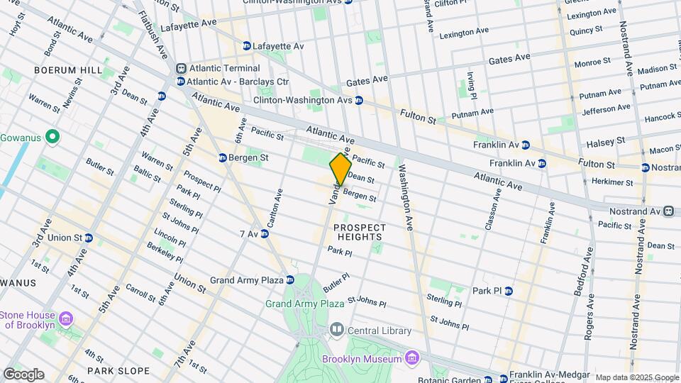 603 Vanderbilt Ave Map and Location Details