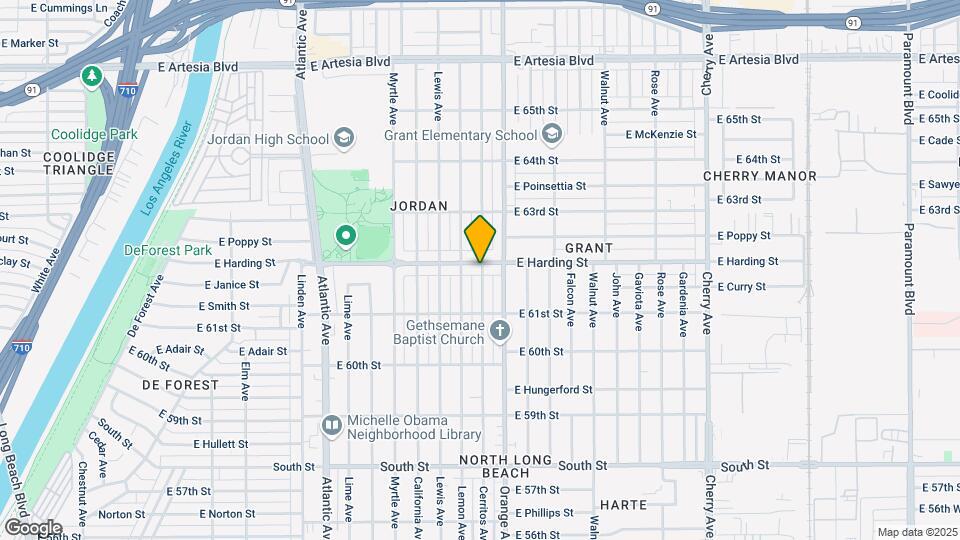 1126 E Harding St Map and Location Details