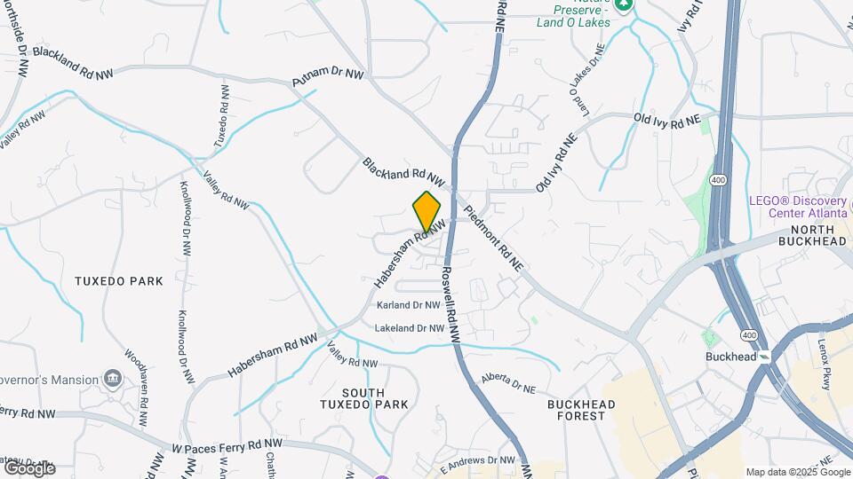 3611 Habersham Rd NW Map and Location Details