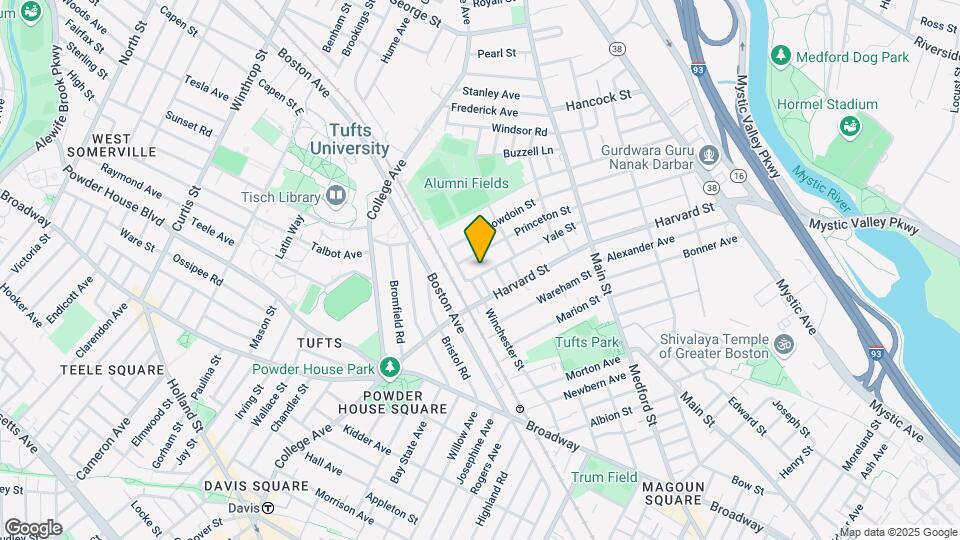 117 Yale St, Unit 1 Map and Location Details