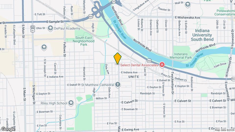 1425 Miami St Map and Location Details