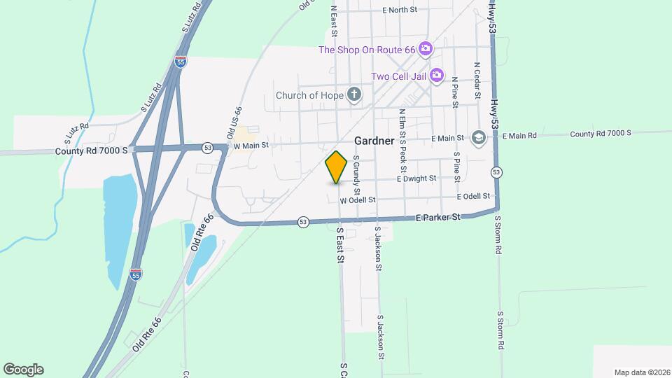 303 S East St Map and Location Details