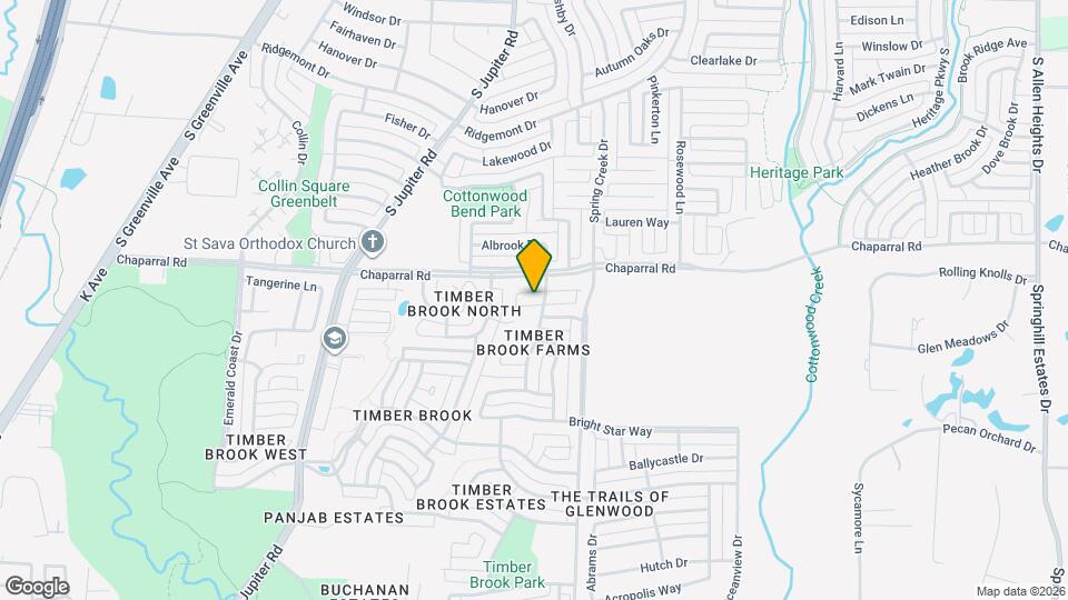 3308 Silent Oak Ln Map and Location Details