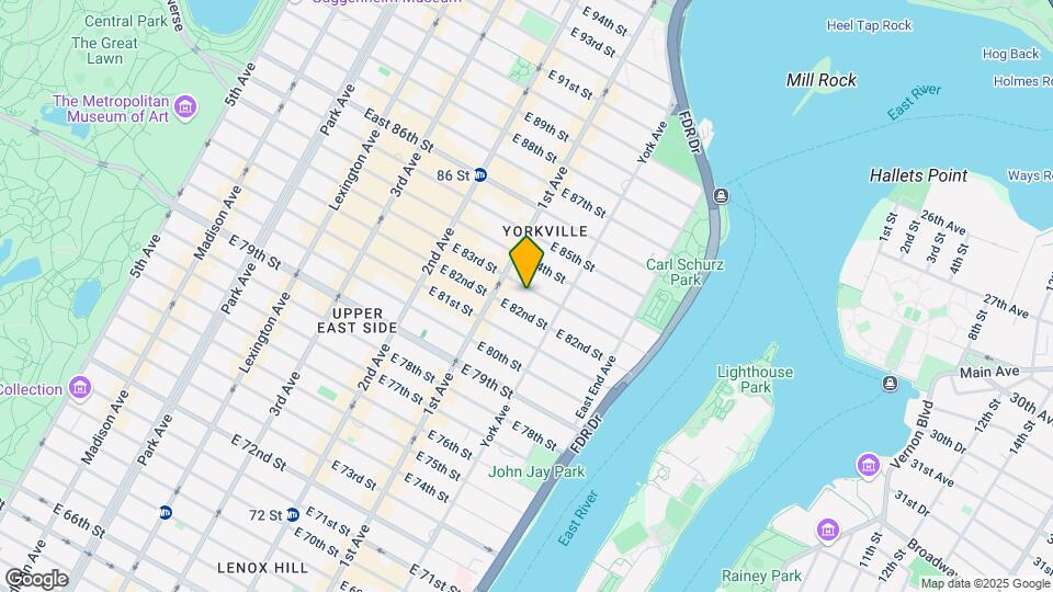 416 E 83rd St Mapa y Detalles de la Ubicación