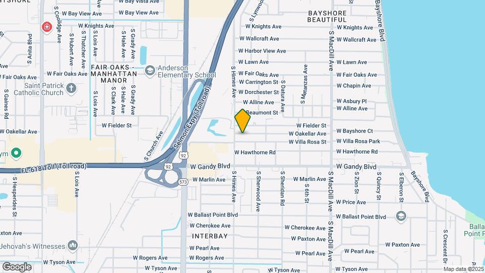 3414 W Oakellar Ave Map and Location Details