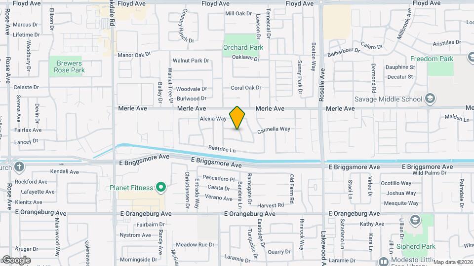 1709 Badger Way Map and Location Details