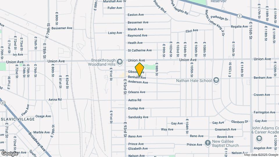 9508 Benham Ave Map and Location Details