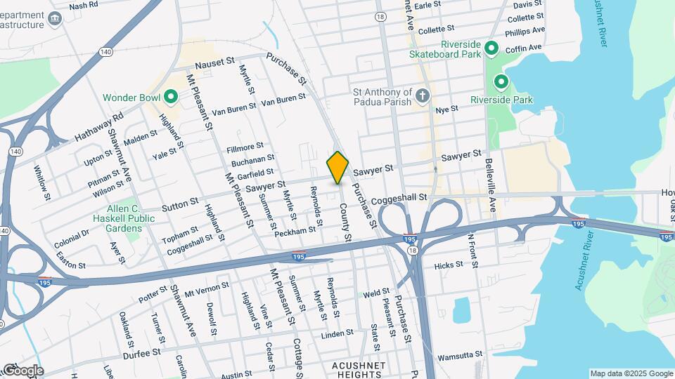 1069 County St Map and Location Details