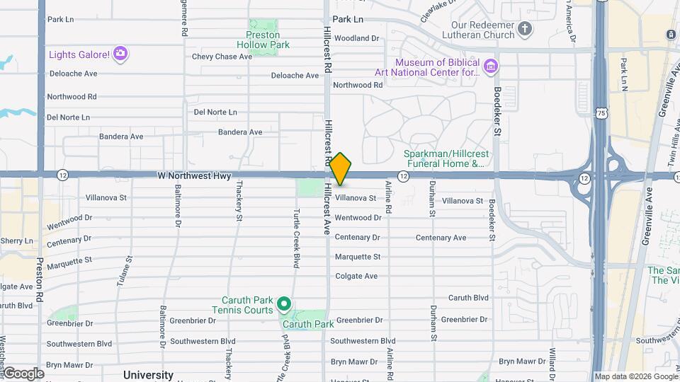 3312 Villanova St Map and Location Details