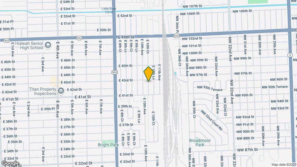 4277 E 10th Ct Map and Location Details
