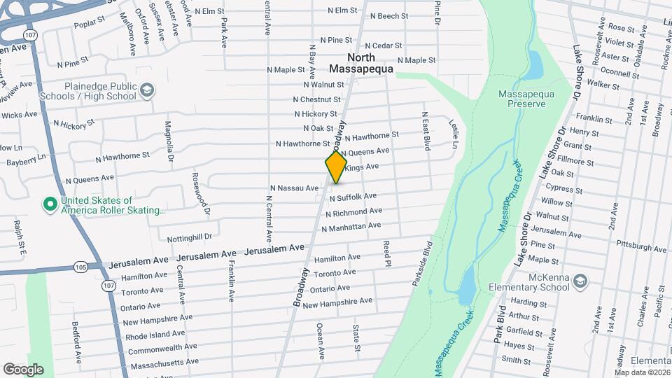 196 N Nassau Ave Map and Location Details