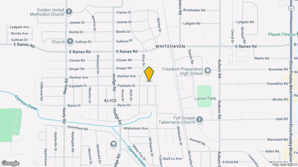 580 Parkdale Dr Map and Location Details