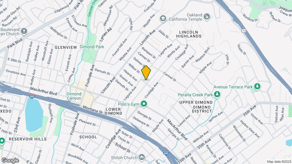 3801 Rhoda Ave Map and Location Details